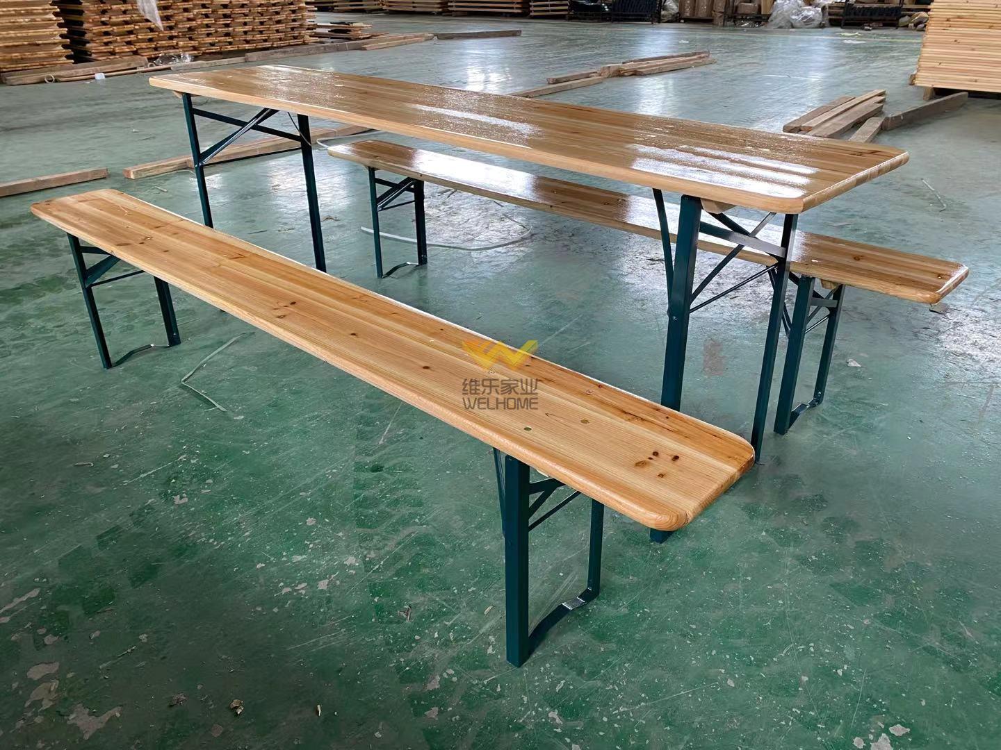 Outdoor/garden/balcony picnic beer table set folding table and bench factory Wholesaler